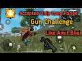 Only Long Range Gun Challenge in Ranked match! Like Amit bhai! garena free fire