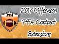 2017 PFA Offseason (Contract Extensions)