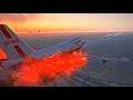 Old Garuda Indonesia 747 Crashes at Airport Dubai