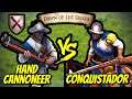 200 (Burgundians) Hand Cannoneers vs 146 Elite Conquistadores (Total Resources) | AoE II: DE