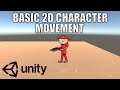 Basic 2D Character Movement in Unity - Unity C# Tutorial (Script in Description)