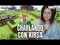CHARLANDO con KIRSA 🥰 [en Minecraft] 😋 | Kirsa Moonlight Minecraft Español
