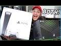 i was able to unbox the PS5 and XBOX SERIES X at the same time..
