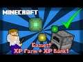 MINECRAFT | How to Make the Easiest XP Farm with XP Bank! No Mobs! (Mechanics) 1.14.4