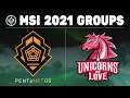 PGG vs UOL - Mid-Season Invitational 2021 Stage 1 Day 1 - Pentanet.GG vs Unicorns Of Love