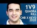 Takeshi 1v9  QUADRA KILL (CNB KOMBI VS KEYD 2K13) - CBOLÃO 2020