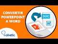 🔄✔️ Cómo CONVERTIR POWERPOINT a WORD