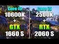 Core i5 10600K + GTX 1660 SUPER vs Core i5 2500K + RTX 2060 SUPER