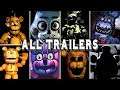 Five Nights at Freddy's VR 1 2 3 4 5 6 7 ALL TRAILERS (Help Wanted)