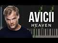 Heaven - Avicii | Piano Tutorial