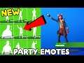 NEW FORTNITE PARTY ROYALE EMOTES