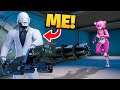 Pretending to be a vault henchman in Fortnite!