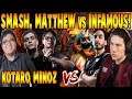SMASH, MATTHEW y KOTARO MINOZ vs INFAMOUS - El Encuentro Mas Esperado - DOTA 2