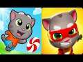 TALKING TOM CANDY RUN Vs. TALKING TOM HERO DASH (iOS Games)