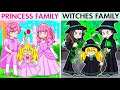 The Squad Gets ADOPTED By PRINCESS vs WITCH Family In Roblox Brookhaven RP!