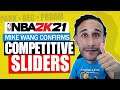 2k21 News Update - MIKE WANG Confirms COMPETITIVE SLIDERS in PARK, REC and ProAM game modes