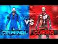 Blue Criminal Vs Legendary Cobra Red Rage Bundle #Shorts​ || Garena Free Fire