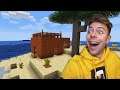 Bygger mikro hus på Øde Ø i Minecraft