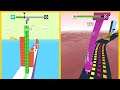 Cube Surfer Vs Stack Colors : Gameplay Walkthrough Part 5 - Level 1-9999 All Level (iOS, Android)