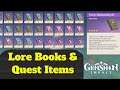 Genshin impact Quest Items & Rewards Guide/Hidden Lore Books /4 star items