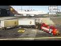 GTA 5 Real Life Mod #256 Heavy Wrecker Towing A UPS Semi Truck & Double Trailers From The Airport