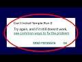 How To Fix Can't Install Temple Run 2 Error On Google Play Store Android & Ios