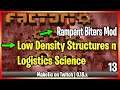 ⚙️Factorio➡️Low Density Structures + Logistic Science✅ ➡️Rampant mod 4 Factorio ⚙️🔧🏭 Gameplay Ep 13