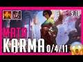 Mata - Karma vs. Rakan Support - Patch 9.10 KR Ranked | RARE