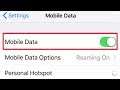 Mobile Data Connection Settings || Enable Disable || In Apple iPhone 5,6,7,8
