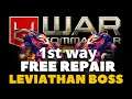 WAR COMMANDER LEVIATHAN BOSS BASE FREE REPAIR ( NO DAMAGE)SENTINEL(105).1st way .