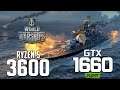 World of Warships on Ryzen 5 3600 + GTX 1660 SUPER 1080p, 1440p benchmarks!