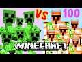 100 Iron Golems Vs. Mutant Creepers in Minecraft. WINNER IS...