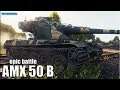 Классный бой AMX 50 B ✅ World of Tanks патч 1.5.1