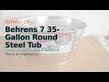Behrens 7 35-Gallon Round Steel Tub