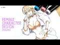 How to draw Female Character Design | Manga Style | sketching | anime character | ep-301