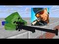 Monster School : SNIPER 3D GUN SHOOTER CHALLENGE - Minecraft Animation