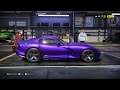 Need For Speed Heat - 2014 SRT Viper GTS - Car Show Speed Jump Crash Test . 1440p 60fps.
