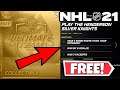 NHL 21 HUT HOW TO GET A *FREE GOLD COLLECTIBLE!*