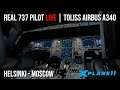 ToLiss Airbus A340-600 | Real 737 Pilot LIVE | Helsinki - Moscow | X-Plane 11