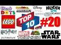 Top 10 Lego sets Star wars City Nintendo Technic Super Mario Ninjago Architecture Marvel of the week