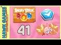 Angry Birds Stella POP Bubble Shooter Level 41 - Walkthrough, No Boosters