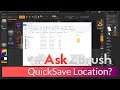 #AskZBrush - "Where does ZBrush save the QuickSave files on my hard drive?"