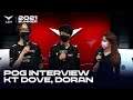 Dove, Doran 인터뷰 | KT vs. 프레딧 | 07.10 | 2021 LCK 서머 스플릿