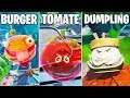 Fortnite: Tanze in einem holografischen Tomatenkopf, Burger & Dumpling Kopf - Season 9 Woche 4