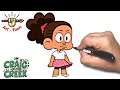 how to draw Jessica williams from Craig of the creek step by step easy