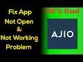 How to Fix Ajio Not Working Problem Android & Ios - Not Open Problem Solved