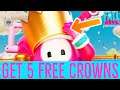 HOW TO GET 5 FREE CROWNS IN FALL GUYS! Fall Guys Is Giving Away Free Crowns! #Shorts