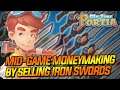 MY TIME AT PORTIA: MID-GAME HOW TO GET EASY MONEY BY CREATING HUNDRED OF IRON SWORDS