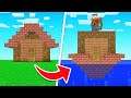 TRANSFORMING HOUSE Into A MOVING BOAT! (Minecraft)