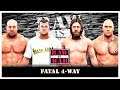 WWE 2K19 - Goldberg Vs Shane Mcmahon Vs Daniel Bryan Vs The Rock ,, WWE  Full Match & Gameplay(PS4)